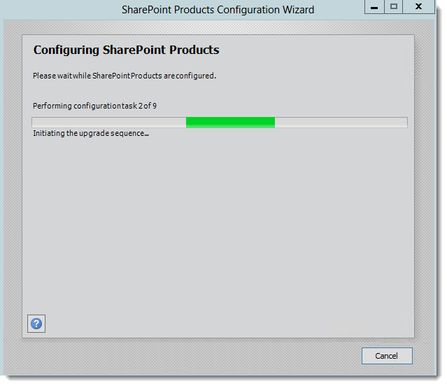 SharePoint Products and Configuration Wizard